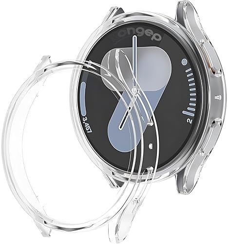 Galaxy Watch 7 44mm için 360° Kasa Koruyucu Yumuşak TPU Kılıf Dokunmatiği ve Netliği Etkilemeyen Galaxy Watch 7 Ekran Koruyucu Kılıf Darbelere Karşı Galaxy Watch 7 44mm Koruma (Şeffaf) - Görsel 2