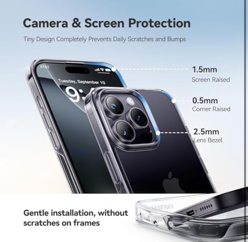 ile uyumlu Şeffaf Clear Silikon Yüksek Kalite Darbeye Dayanıklı Şık Telefon Kılıfı (iPhone 16 Pro Max) - Görsel 3