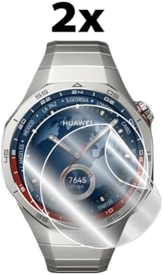 Watch GT 5 Pro 46 mm Akıllı Saat Hidrojel Ekran Koruyucu (2 Adet) Görünmez HD Şeffaf Film Çizilmez Koruma-Pürüzsüz/Kendi Kendini İyileştirme/Kabarcıksız GT5Pro-46mm için - Görsel 2