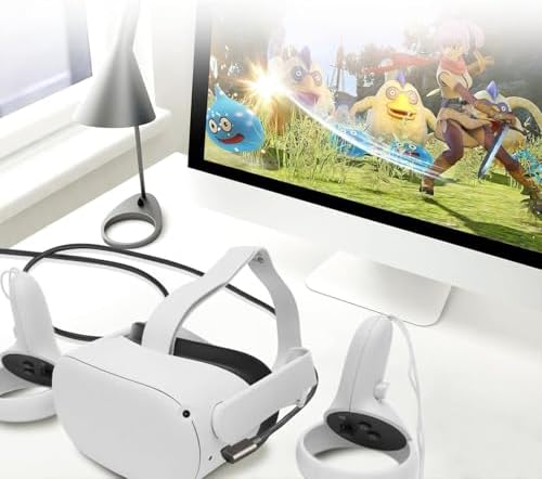 VR-C Oculus Quest ile Uyumlu VR5 Link Kablosu 5 M, 5Gbps USB 3.2 Gen 1 Hızlı Veri Aktarımı, Hızlı Şarj Usb-C, Quest 2 Uyumlu (Type C to Type C) Kablo; Sanal Gerçeklik Gözlüğü Uyumlu - Görsel 3