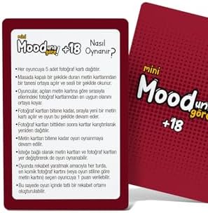 Alternative view of Mooduna Göre Mini +18 Kart Oyunu, 33 Fotoğraf Kartı ve 22 Durum Kartı, Çiftler için