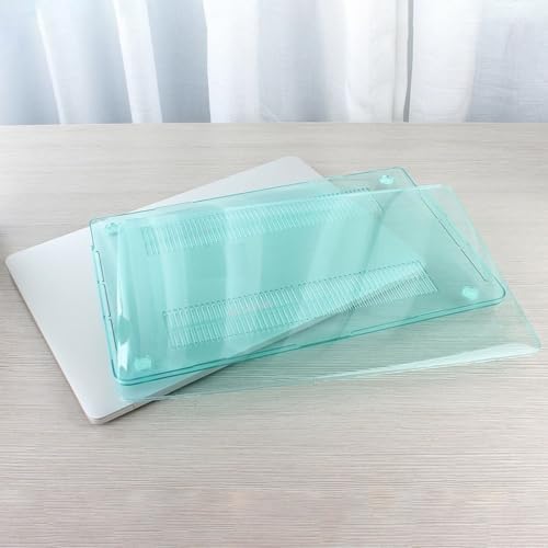Alternative view of MacBook Air 13 İnç Kılıf A1369 A1466 Uyumlu Şeffaf Kristal Hard Case Sert Koruyucu Kapak İnce Hafif Çizilme Korumalı 2010-2017 Açık Yeşil