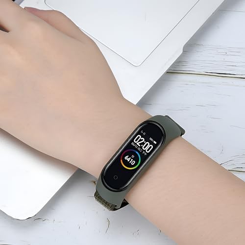 Alternative view of Xiaomi Mi Band 10/9/8 İle Uyumlu Hafif ve Bileği Rahatsız Etmeyen Bilek Ölçüsüne Göre Ayarlanabilen Cırt Cırtlı Tasarım Kaliteli Hasır Örme Kumaş Kordon