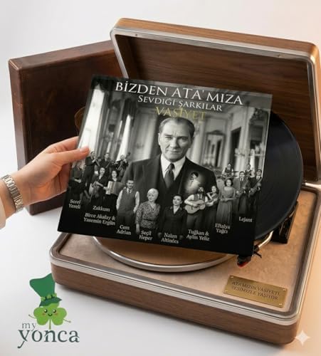 Bizden Ata'mıza Sevdiği Şarkılar Vasiyet Plak LP Türk Sanat Müziği Plak, Birce Akalay, Cem Adrian, Eftalya Yağcı, Lejant, Nalan Altınörs - Görsel 3
