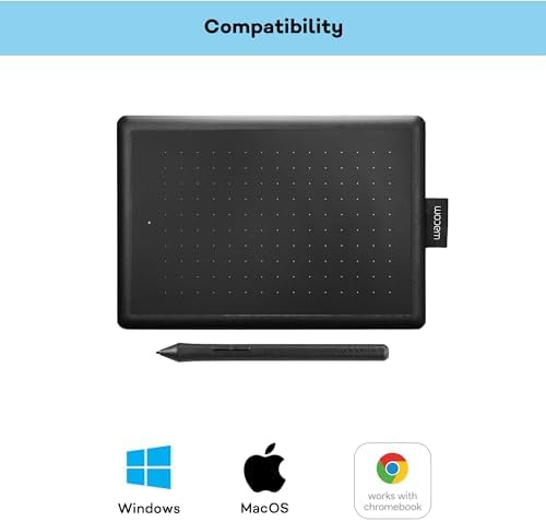 Alternative view of Wacom One CTL-472-N Creative Pen Çizim Tableti, USB, 3600 W, Baskıya Duyarlı Kalem, Siyah