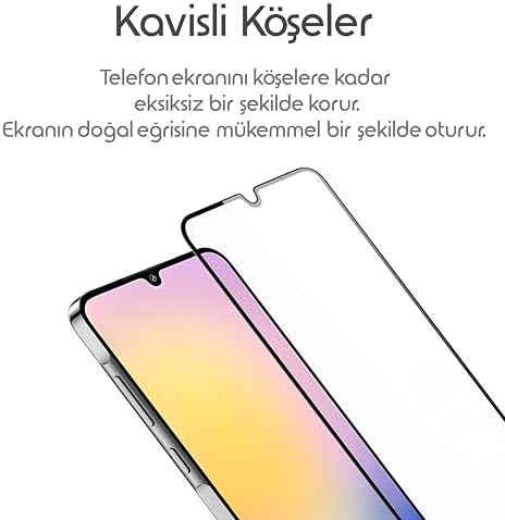 Galaxy A25 için Ekran Koruyucu 9H Sertlikte Anti-Static Temperli Cam Görüntü Kalitesini ve Dokunmatiği Etkilemeyen Çizilme ve Darbelere Karşı Ekranı Kaplayan Premium Galaxy A25 Koruma - Görsel 3