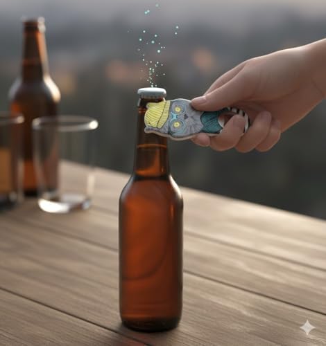 Alternative view of Sevimli Kedi Şişe Açacağı Mıknatıs, Bira Kola Barmen Mutfak Barmen için Buzdolabı Mıknatısı Silikon Metal Şişe Açacağı Metal Yenilik Sevimli Eğlenceli Şekil, Benzersiz Doğum Günü Bira Hediyeleri