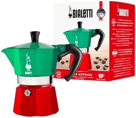 - Moka Express Italia: 3 Cups Ocak Üstü Espresso Pişirici - 130ml - Karma Renk - Alüminyum Gövde - Patentli Güvenlik Valfi - Tüm Ocak Türleri İçin Uygundur (İndüksiyon Hariç) - Görsel 3