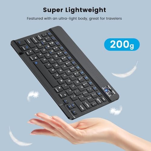 Alternative view of Bluetooth Kablosuz Şarjlı Türkçe Q Klavye Alüminyum Alışım Mini Pilli Mouse Süper Hafif Taşınabillir Bluetooth Eşleştirmeli Midi Klavye 25cm x 15cm