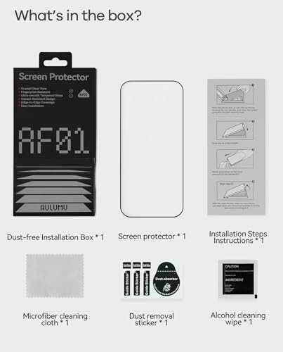 Aulumu AF01 Apple iPhone 17 Pro Max İle Uyumu Temperli Sert Takma Aparatlı Magicbox Ekran Koruyucu - Görsel 3