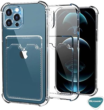Apple iPhone 13 için Card Slot Shock Kılıf Siyah [iPhone 13 ile Uyumlu Kılıf - Siyah]