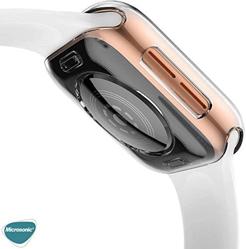 Alternative view of Apple Watch Ultra 2 Kılıf 360 Full Round Soft Silicone Şeffaf [Watch Ultra 2 ile Uyumlu Kordon - Şeffaf]