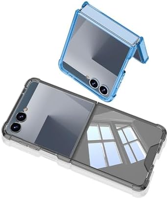 Alternative view of Senon Galaxy Z Flip 7 Kılıf Zore Full Camlı Kıpta Kapak (Siyah)