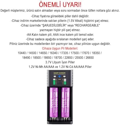 Greentech Akıllı Pil Şarj Cihazı Lityum Iyon + Ni Mh + Ni Cd Piller/GT-BC06 - Görsel 2