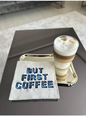 Alternative view of Linda Mia But First Coffee Desenli Kokteyl Peçete