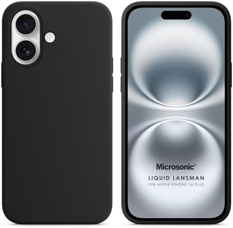 Alternative view of Apple iPhone 16 Plus Kılıf Liquid Lansman Silikon Siyah [iPhone 16 Plus ile Uyumlu Kılıf - Siyah]