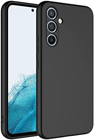 Galaxy A54 ile Uyumlu Kılıf Kadife iç Yüzeyli Silikon Galaxy A54 ile Uyumlu Z-Mara Lansman Vieri Kılıf Siyah - Görsel 3