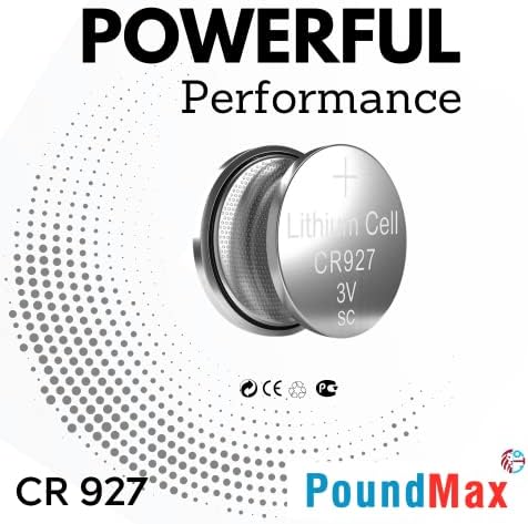 PoundMax lityum CR927 düğme piller, 3V | 1x 5-pack