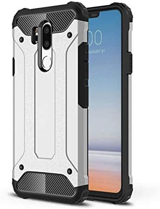 LG G7 ile uyumlu Çİft Katman Koruyucu Crash Military Tank Kılıf - Gri - Görsel 3