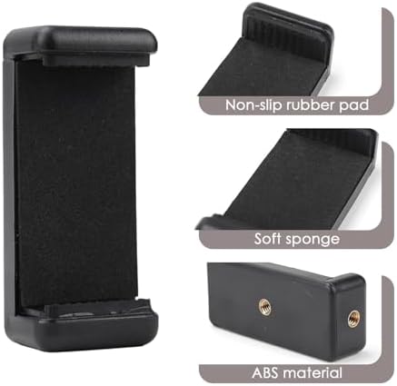 Akıllı Telefon Tutucu, Tripod Montaj Adaptörü, Klipsli Konnektör Başlığı, Selfie Çubuğu Başlığı, Seyahat Mini Tripod
