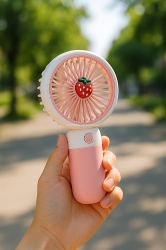 Mini Meyveli El Fanı, Taşınabilir Sessiz El Vantilatörü, Kompakt Serinletici, Yaz Tatili İçin Pratik Kullanım, Karışık Renk Gönderimli - Görsel 2
