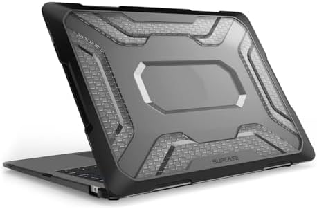 Macbook Air Kılıf 13 inç A1932 Modeli için Mac Koruyucu Güçlü ve Çizilmeye Dayanıklı Darbe Emici OutDoorSC 2018-2019 ile Uyumlu Siyah - Görsel 3
