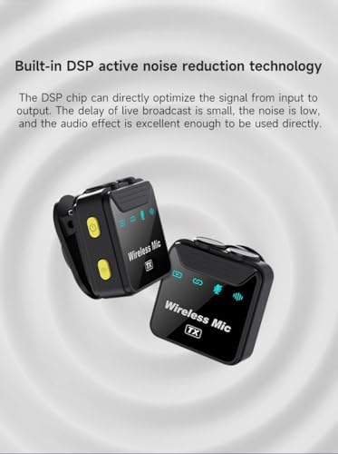 Kablosuz Yaka Mikrofonu – BT 5.2, Çift Mikrofon Desteği, 2.4GHz, ANC/ENC Gürültü Engelleme, 360° Ses Toplama, 20-30m Çekim Mesafesi, Taşınabilir Şarj Kutulu | SX22 - Görsel 3