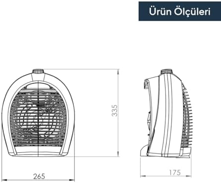 Fanlı Isıtıcı 2000 W LX-6331 Pembe