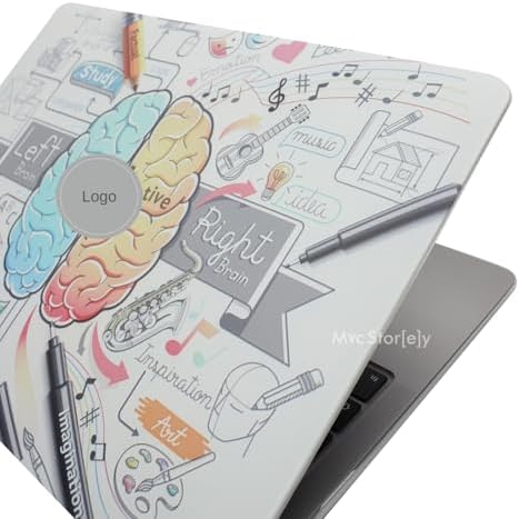 Alternative view of MacBook Air Kılıf 13 inç – A1369 A1466 ile Uyumlu 2010-2017 Eski USB Girişli Model | Brain Beyin Desenli Sert Koruma Kapak | İnce, Hafif, İz Bırakmayan Çizilmeye Dayanıklı Tasarım Beyaz