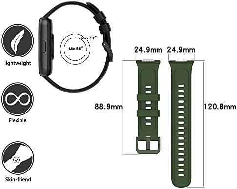 Watch Fit 2 ile uyumlu Saat Kayışı Ent Kaliteli Watch Fit 2 ile uyumlu Spor Saat Kontrast Renkli Lagniappe Silikon Kordon - Görsel 3