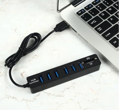 Alternative view of 9146 Usb Hub 6 Port MicroSD Tf Sd Kart Okuyucu 1 Metre Usb Çoklayıcı 1 Adet MicrSd (TF) 1 Adet Sd Veri hızı 480Mbps'ye kadar *Dizüstü-Masaüstü Bilgisayar portlarını kolayca çoklar