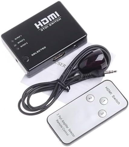 3 Port Hdmi Switch Çoklayıcı Çoğaltıcı Kumandalı - Görsel 3