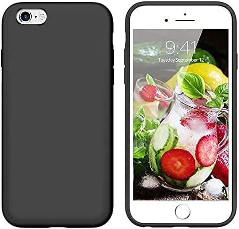 & AKSESUAR iPhone 6 / 6S ile Uyumlu İçi Kadife Dışı Mat Yapıya Sahip Koruma Sağlayan Lansman Silikon Kılıf (Siyah) - Görsel 3