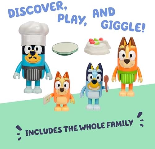 Alternative view of 4'lü Oyuncak Figür Oyun Seti, Let's Play Chef Pavlova Küçük Çocuk Heykelcik Oyuncak Seti, Şef Aksesuarlı, 3-5 Yaş Çocuklar için Poz Verilebilir Figürinler