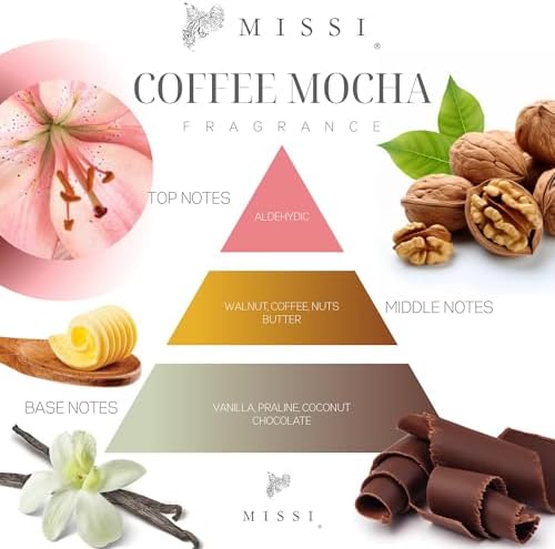 Alternative view of Büyük Üfleme Cam Ahşap Fitilli Coffe Mocha Vegan Mum(380 gr)