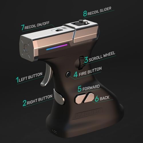 ErgoStrike7 FPS Oyun Faresi | Gerçekçi geri tepme Geri tepme Anahtarlama DPI Anahtarlama USB Kablolu Ergonomik Tasarım | Profesyonel Amaç Geliştirme, Windows/Mac Uyumlu, RGB Yazma, Yüksek - Görsel 3