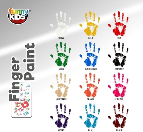 Alternative view of Funny Kids Funny Kids Parmak Boyası 12 Renk x 25 ml Set