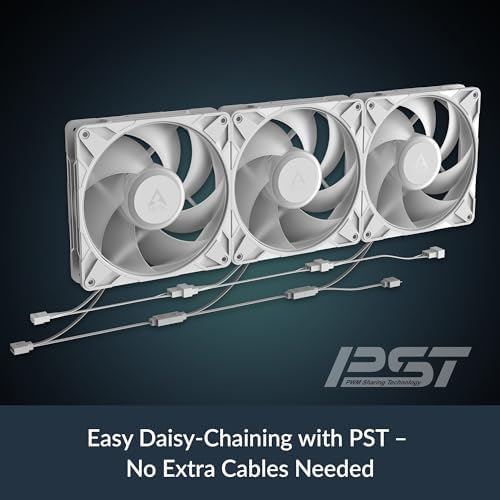 Arctic P14 Pro A-RGB (Beyaz) - Güçlü Premium Fan, Y Kablo Bölmeli 140 mm PWM Fan, 400-2500 RPM, 0 RPM <% 5 PWM, 5V Dijital RGB Akışkan Dinamik Rulman - Beyaz - Görsel 3