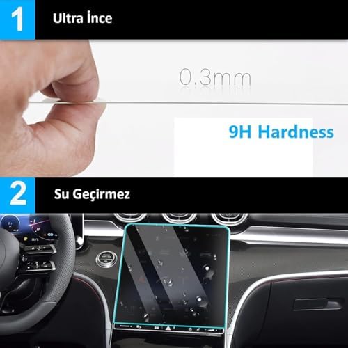 Alternative view of Toyota ile uyumlu Corolla 2023 2024 2025 2026 Model Gösterge Panel 9H Nano Ekran Koruyucu