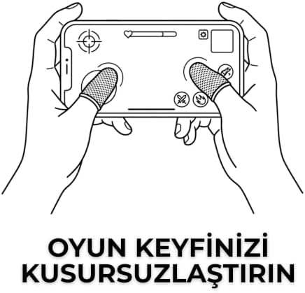Wasp Mobil Oyun Parmaklığı | PUBG, Free Fire, Mobile Legends ile Uyumlu Terletmez Oyuncu Parmak Kılıfı | Yüksek Hassasiyetli, Nefes Alabilir ve İnce Dokunmatik Ekran Parmaklığı (Siyah)