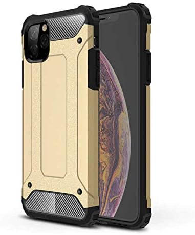 Alternative view of Apple iPhone 11 Pro Max ile Uyumlu Kılıf Çİft Katman Koruyucu Crash Military Tank Kılıf - Gold
