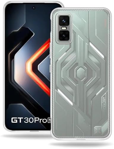 Alternative view of Ehr.  GT 30 Pro ile Uyumlu Kılıf, 2mm Kalınlaştırılmış Şeffaf Silikon, Darbe Emici Kamera Korumalı Esnek Arka Kapak
