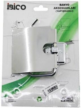 BANYO BNY-503G Metal Geniş Kapaklı Tuvalet Kağıtlığı, Yapışkanlı Montaj Sistemi