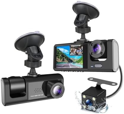 Alternative view of A98 BalckBox DVR WiFi Full HD 1080P 3 Kameralı Araç İçi Güvenlik Kamerası + Park Modu Kablosu Ön-Arka-İç Kayıt, DashCam