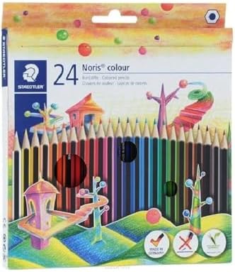 Alternative view of Noris Colour Kuru Boya Kalemi, 24 Renk, Altıgen Biçim