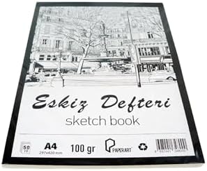 Alternative view of Monarty Paperart Eskiz Defteri, A4 297x420 mm, 100 gr, 50 Yaprak, Kağıt Malzeme