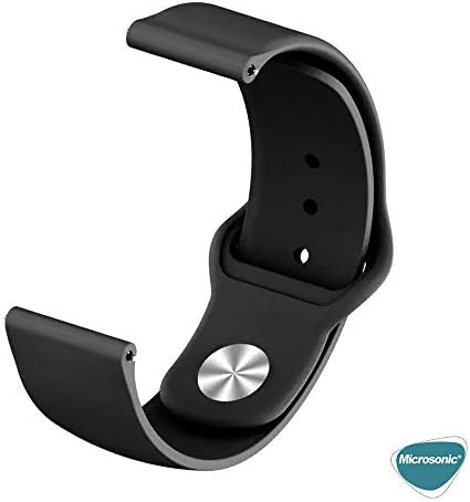 Watch Ultimate 2 için Silicone Sport Band Siyah [Watch Ultimate 2 ile Uyumlu Kordon - Siyah]