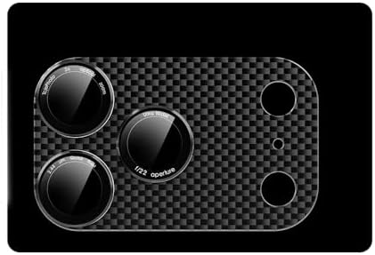 Senon Apple iPhone 17 Pro Max İçin Zore CL-21 KArbon Kamera Lens Koruyucu (Siyah)