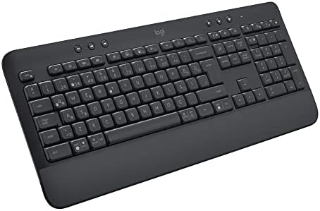 Alternative view of Signature K650 Tam Boyutlu Kablosuz Klananye, Bilek Desteği, BLE Bluetooth naneya Logi Bolt USB, Derin Yastıklı Tuşlar, Tuş Takımı, PC/Windows/Mac ile Uyumlu, Siyah