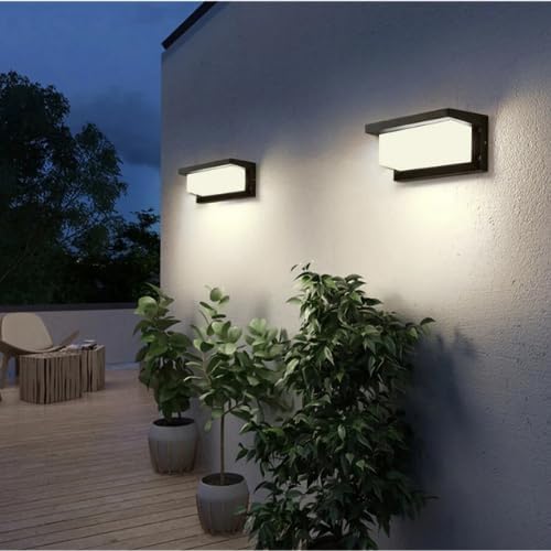 Alternative view of Bahçe Aydınlatması Led Işık 12w Led Aydınlatma Zita Ultra Şapkalı Bahçe Duvar Aplik Su Geçirmez (Beyaz Işık - 6500K)